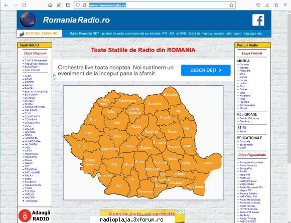 posturile de radio din romania transmise pe 


 :hi:  :hi:  :hi:  :hi:  :hi:  :hi:  :hi:  :hi: